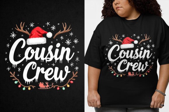 Cousin Crew T-shirt Design: A Modern Graphic Asset