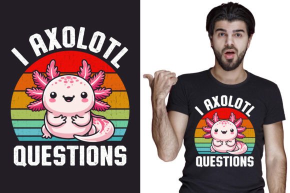 Creative Axolotl Design for Modern Projects