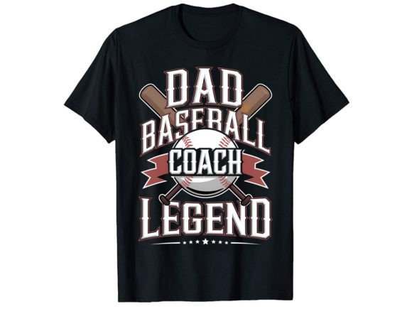 Dad Baseball Coach Legend T-Shirt Design: A Visual Home Run