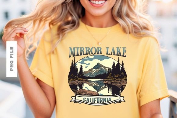 Elevate Your Brand with the Mirror Lake T-Shirt Design