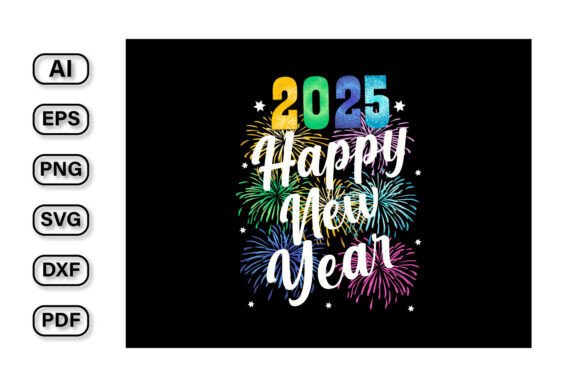 Festive Typography: Crafting a Standout Happy New Year T-Shirt