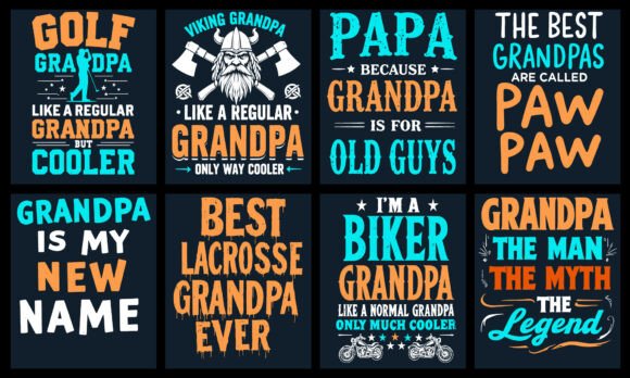 Grandpa T-Shirt Design Bundle: Premium Creative Assets