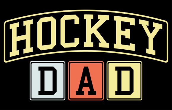 Hockey Dad T-Shirt Design: A Professional Graphic Asset