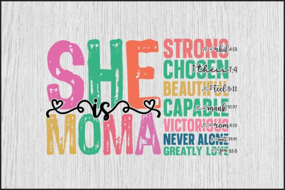 She is Moma Mama Gigi Svg Png Design