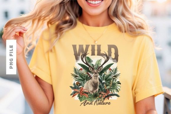 Wild Nature T-Shirt Design: Premium Assets for Creative Brands